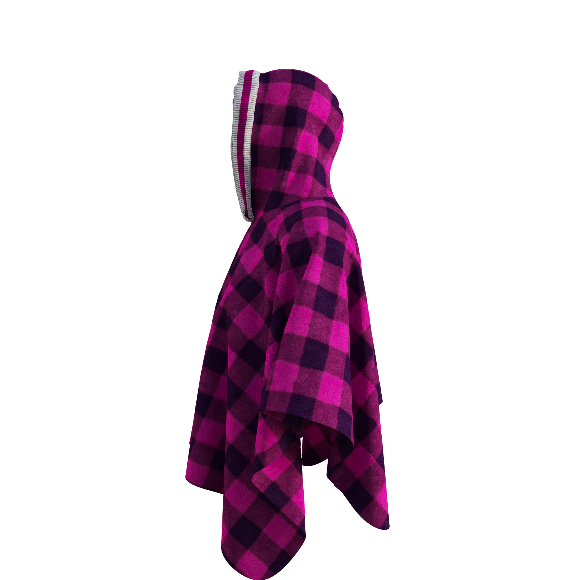 Pook Poncho - Adult Pink Polar Fleece w/ Snap Fastners