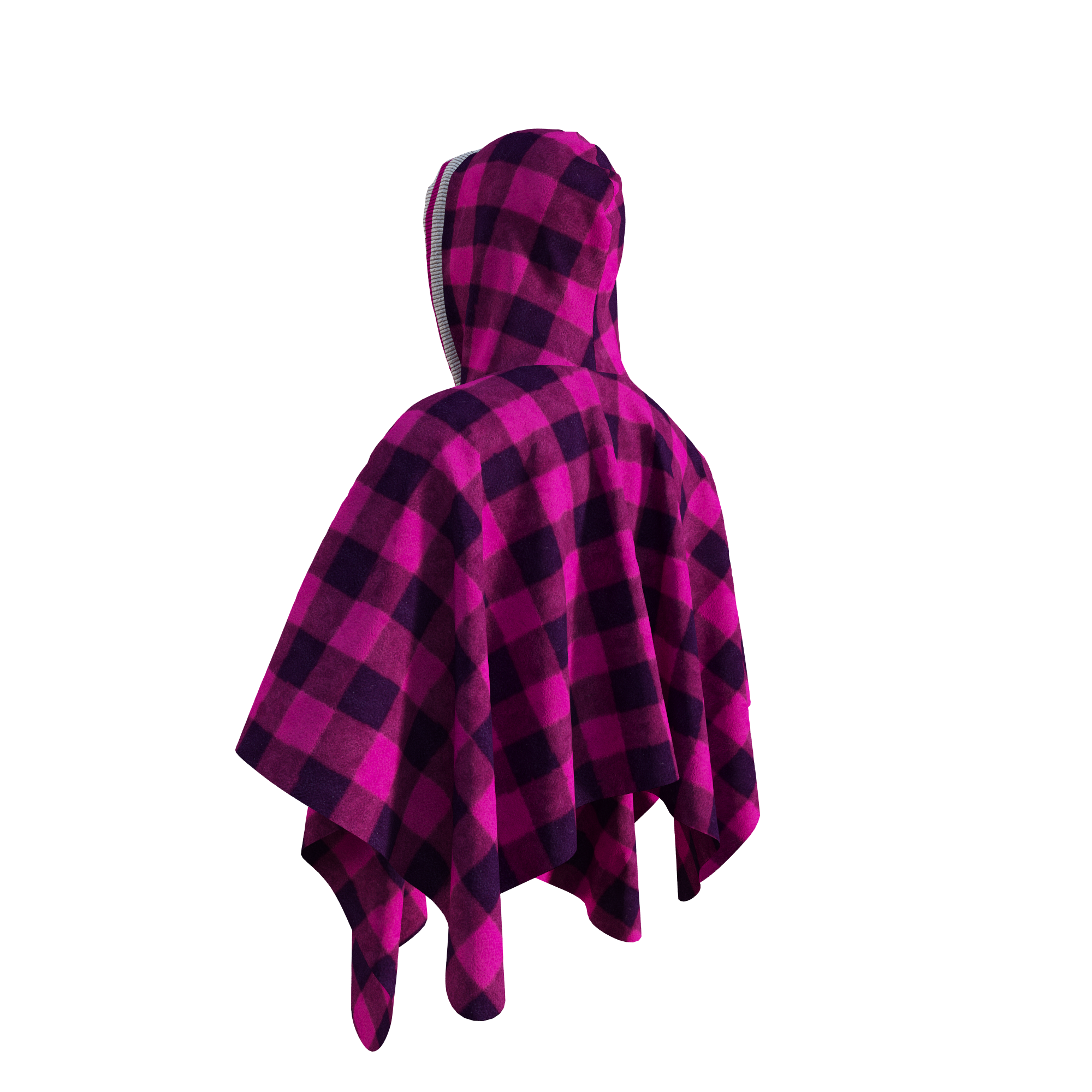 Pook Poncho - Adult Pink Polar Fleece w/ Snap Fastners