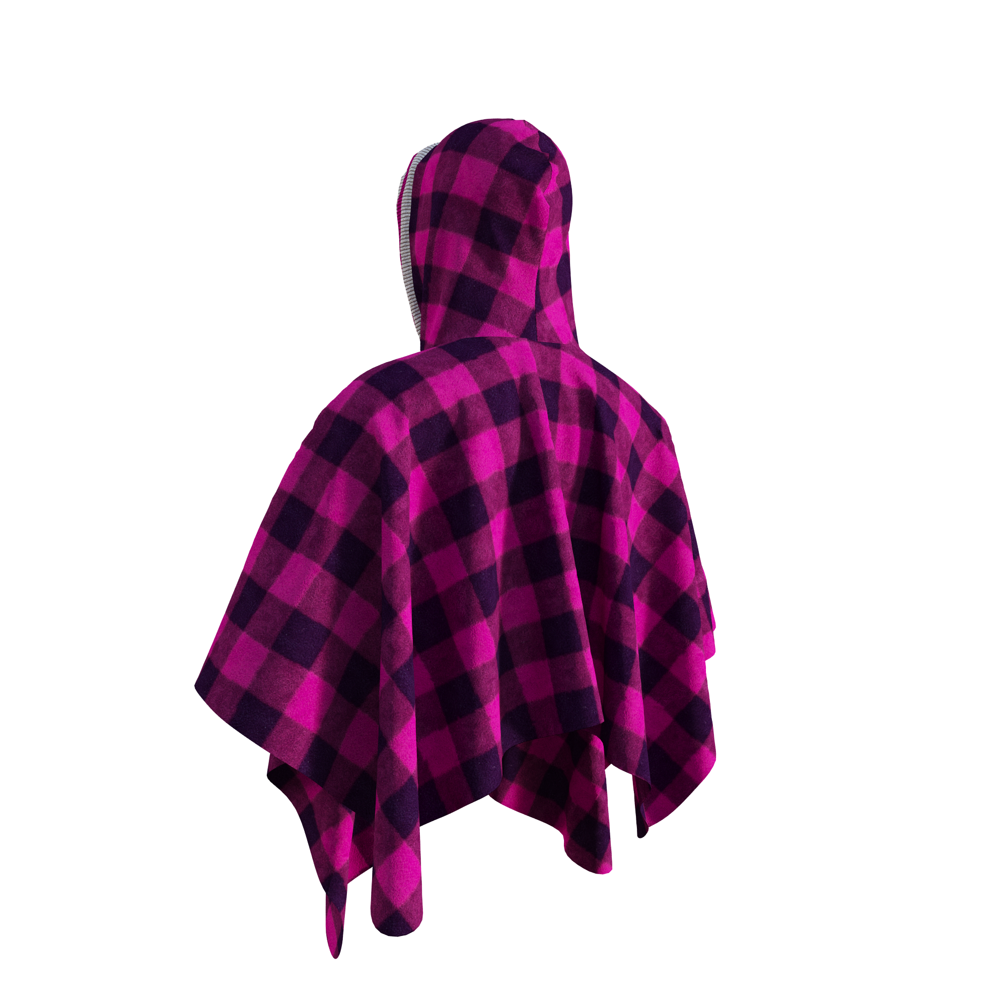 Pook Poncho - Adult Pink Polar Fleece w/ Snap Fastners