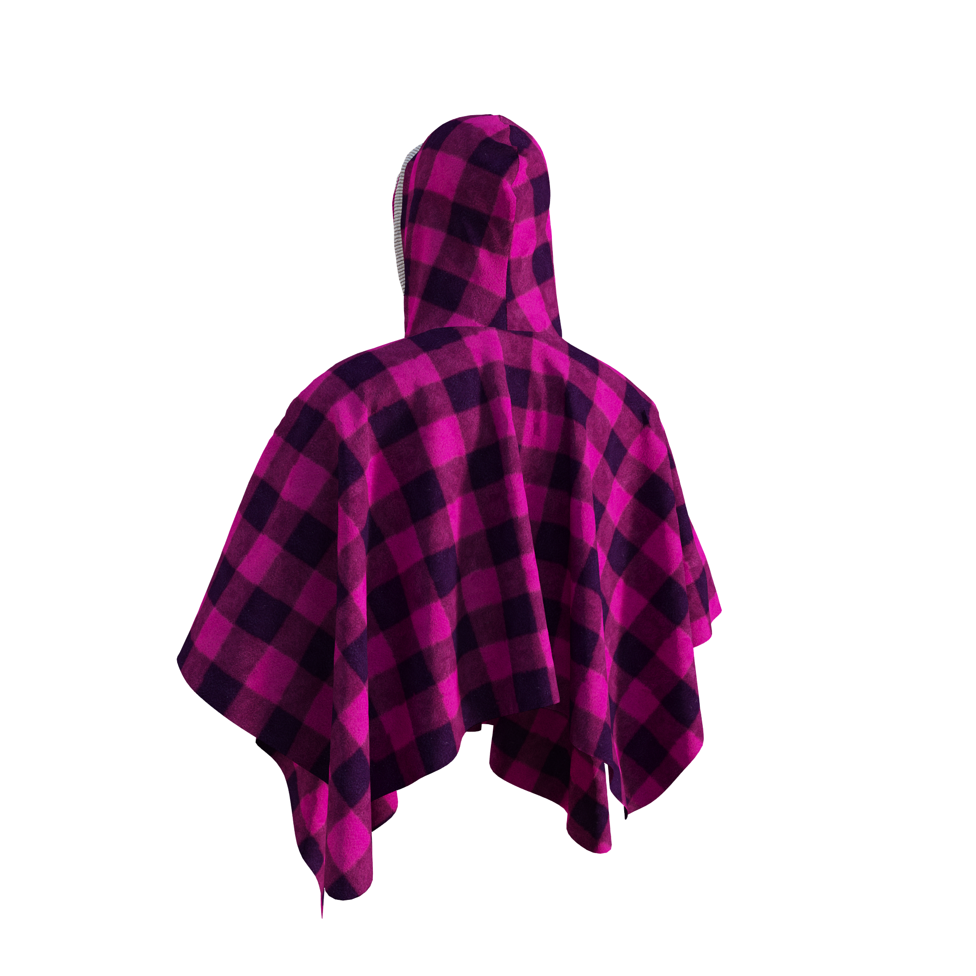 Pook Poncho - Adult Pink Polar Fleece w/ Snap Fastners