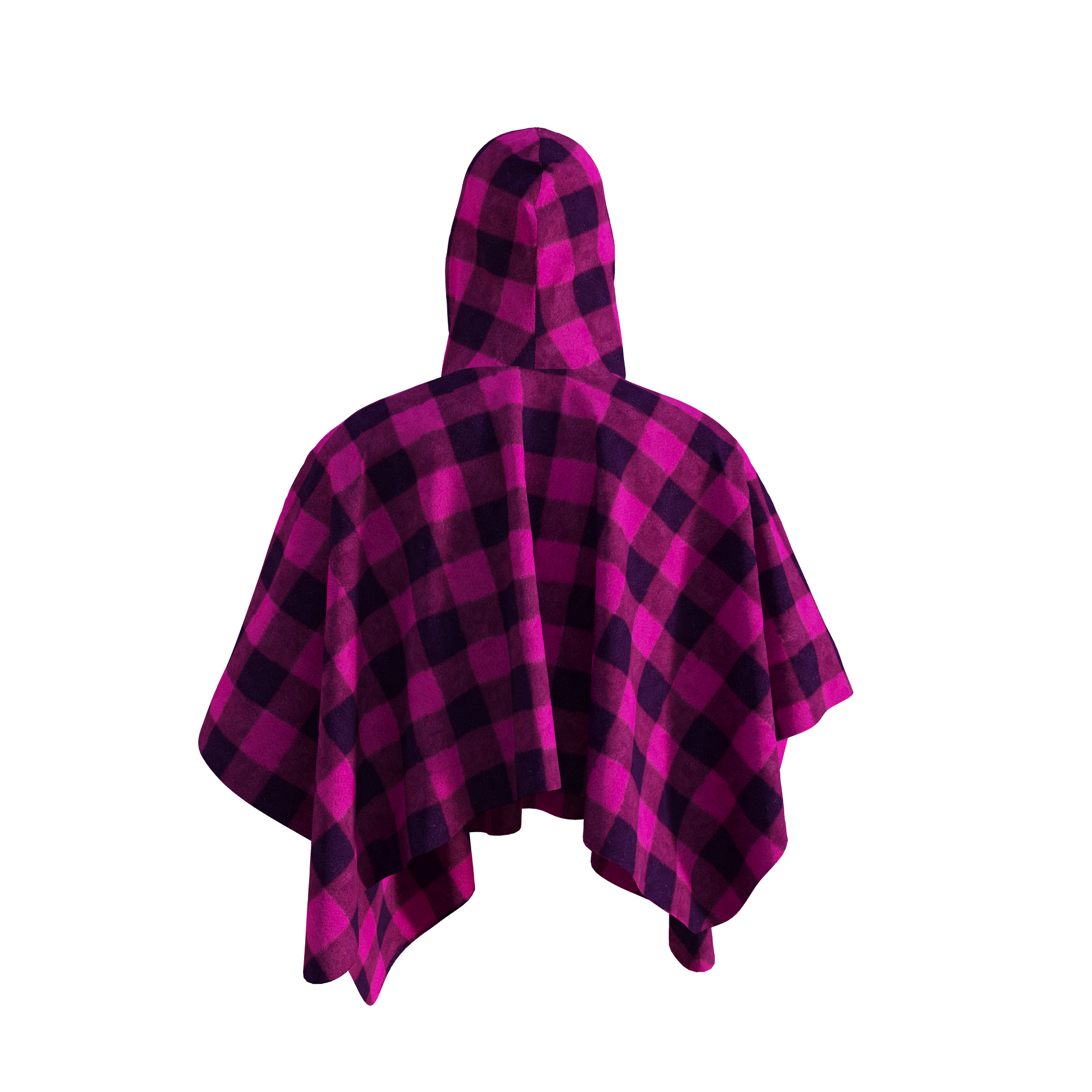 Pook Poncho - Adult Pink Polar Fleece w/ Snap Fastners