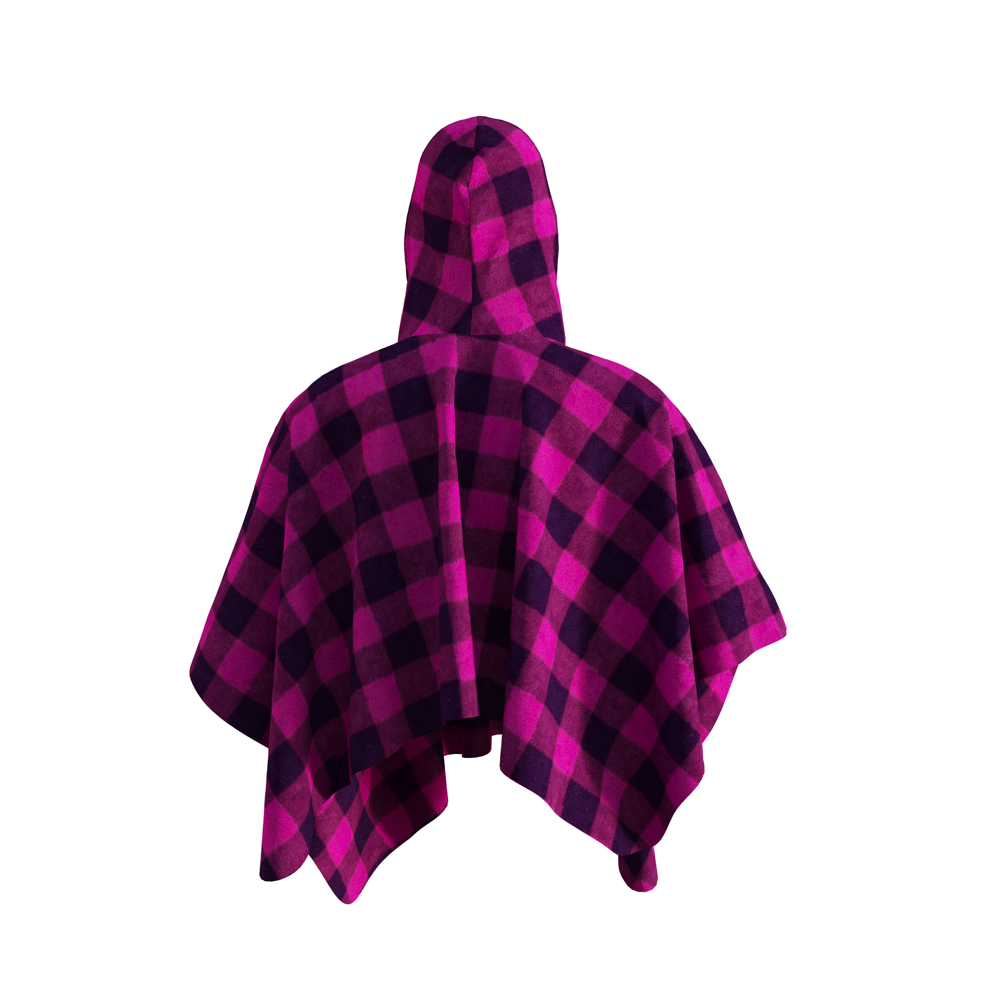 Pook Poncho - Adult Pink Polar Fleece w/ Snap Fastners