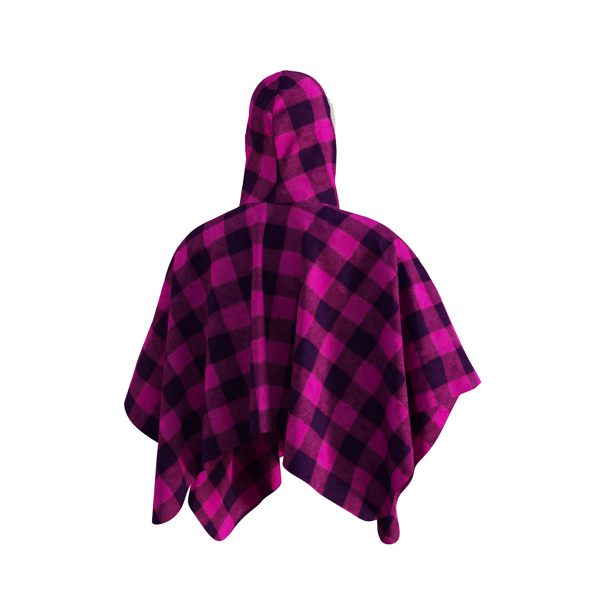 Pook Poncho - Adult Pink Polar Fleece w/ Snap Fastners