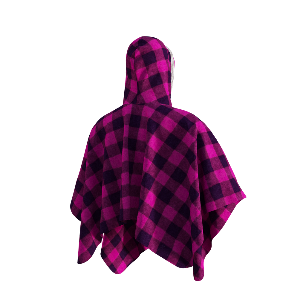 Pook Poncho - Adult Pink Polar Fleece w/ Snap Fastners