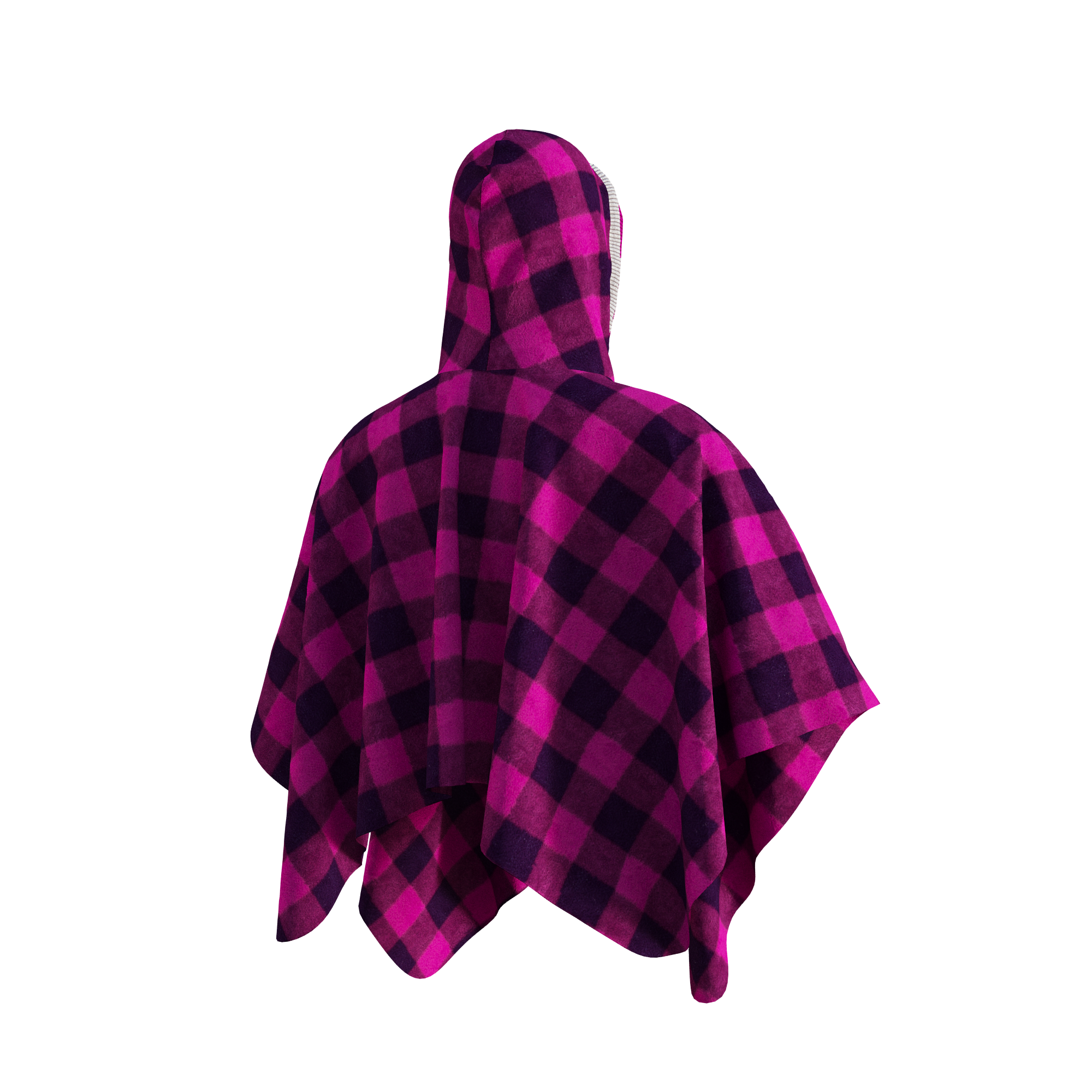 Pook Poncho - Adult Pink Polar Fleece w/ Snap Fastners