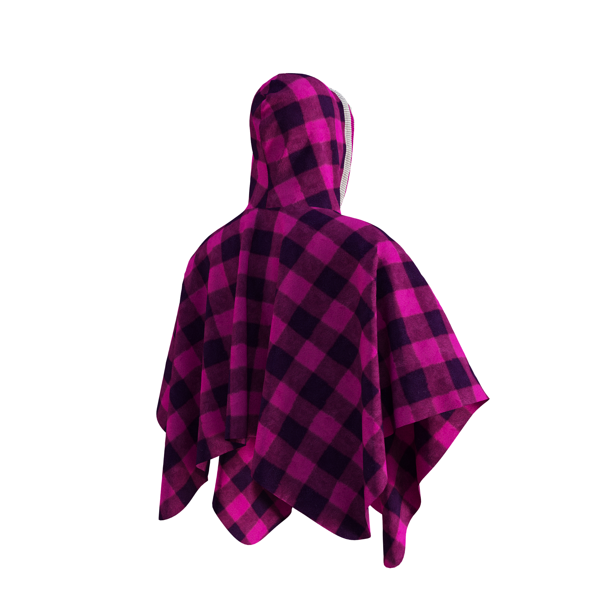 Pook Poncho - Adult Pink Polar Fleece w/ Snap Fastners