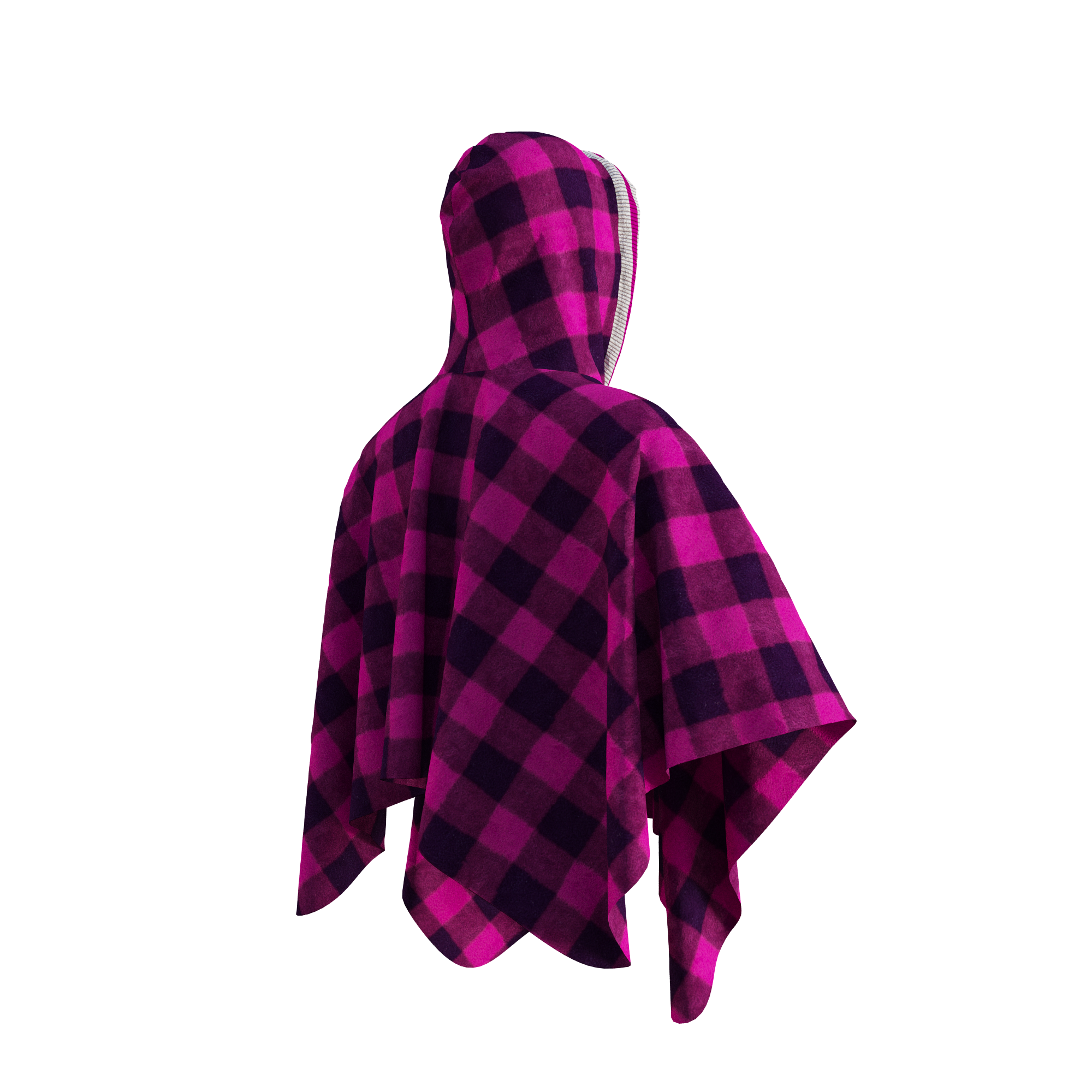 Pook Poncho - Adult Pink Polar Fleece w/ Snap Fastners