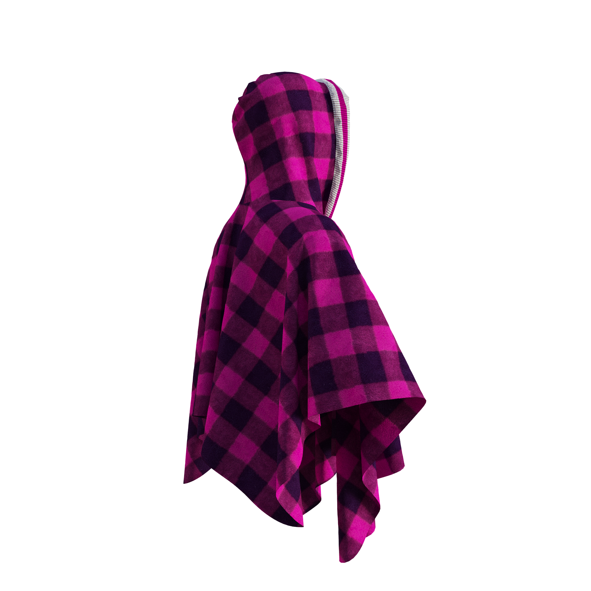 Pook Poncho - Adult Pink Polar Fleece w/ Snap Fastners