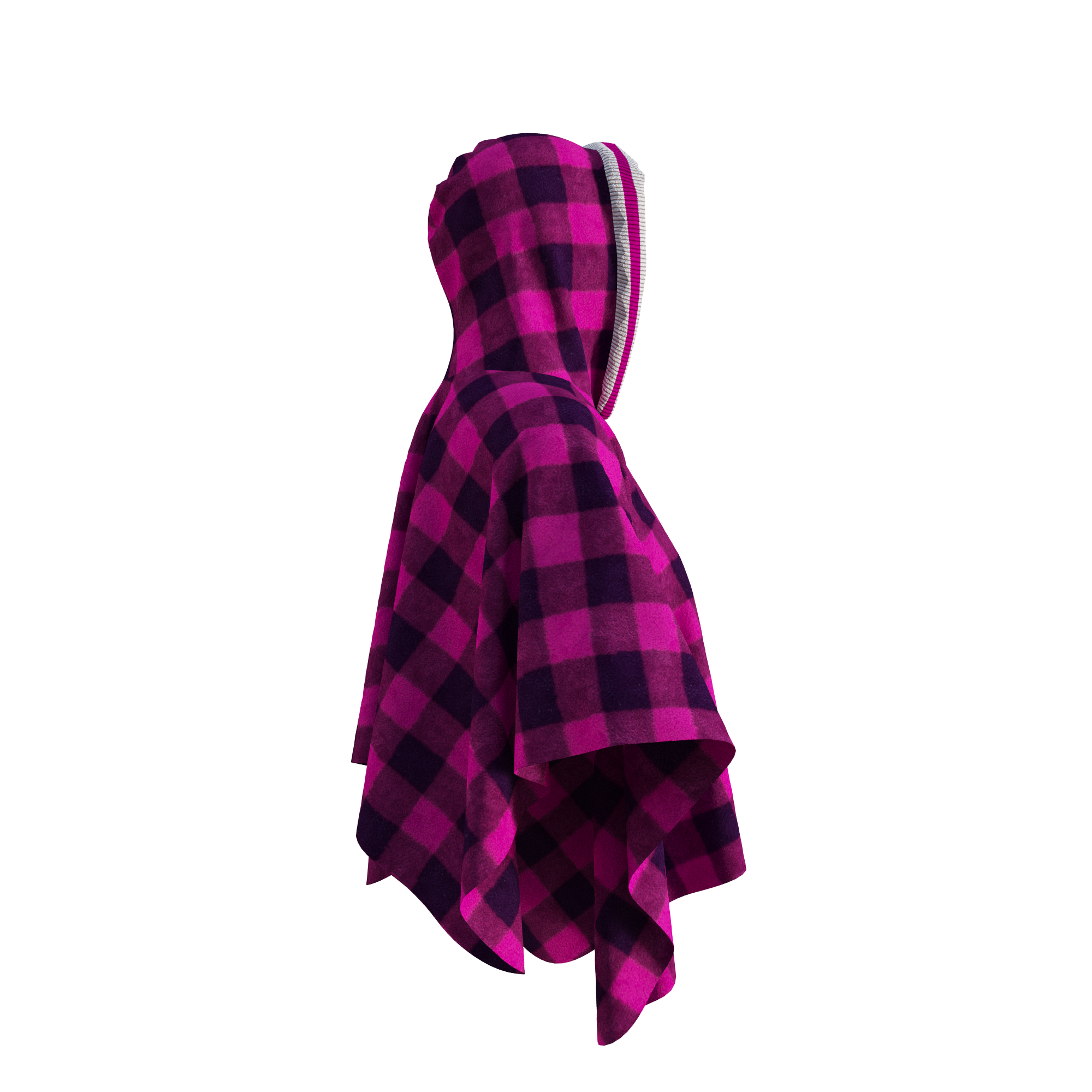 Pook Poncho - Adult Pink Polar Fleece w/ Snap Fastners