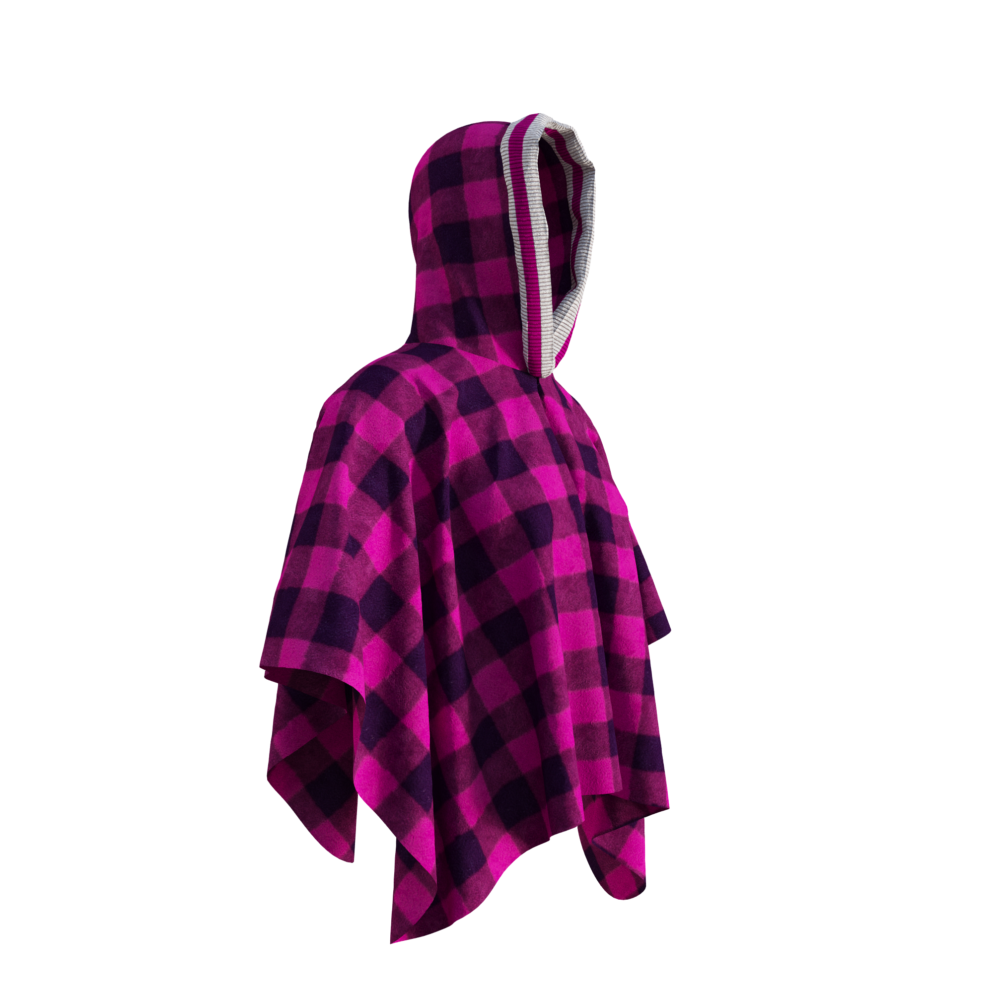 Pook Poncho - Adult Pink Polar Fleece w/ Snap Fastners