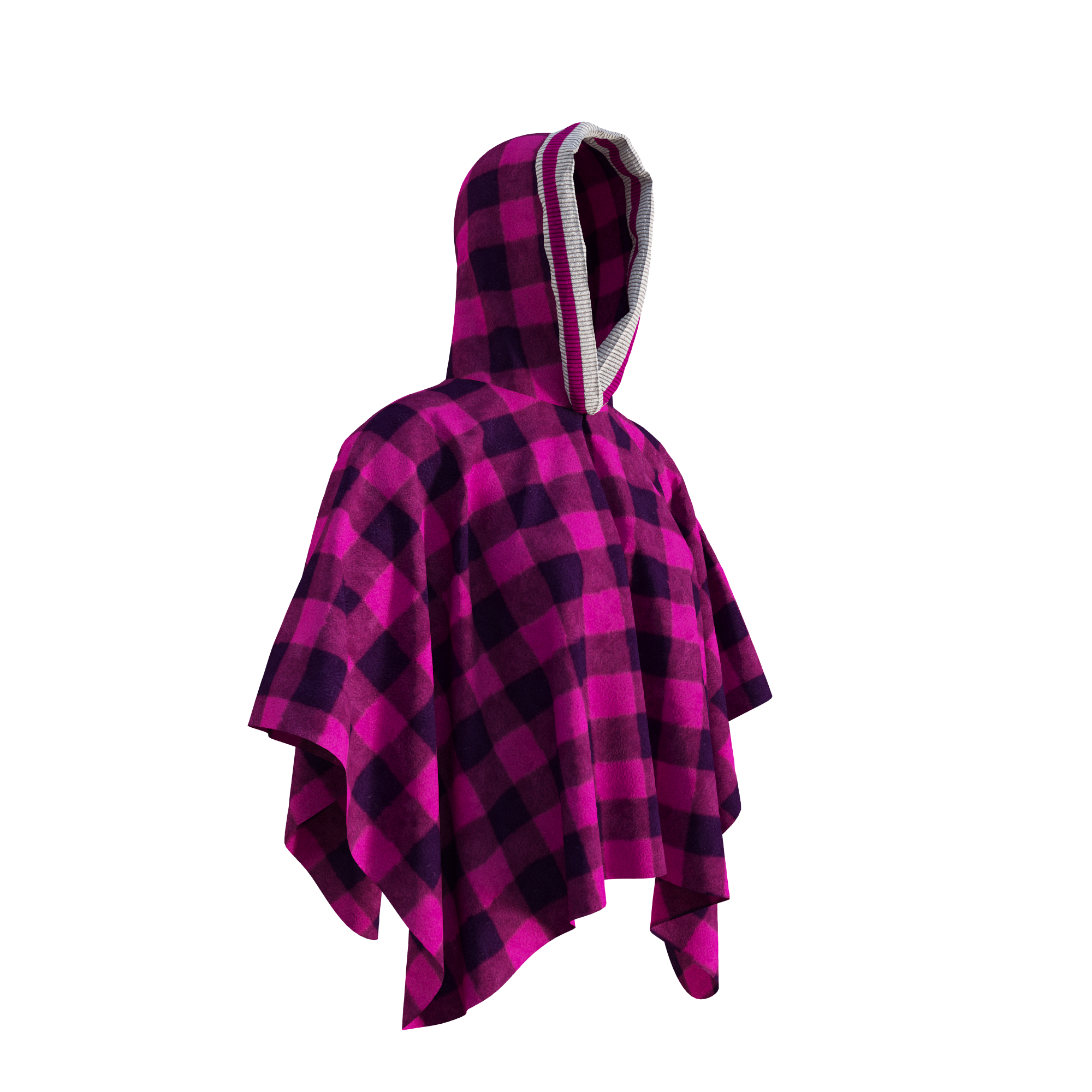 Pook Poncho - Adult Pink Polar Fleece w/ Snap Fastners