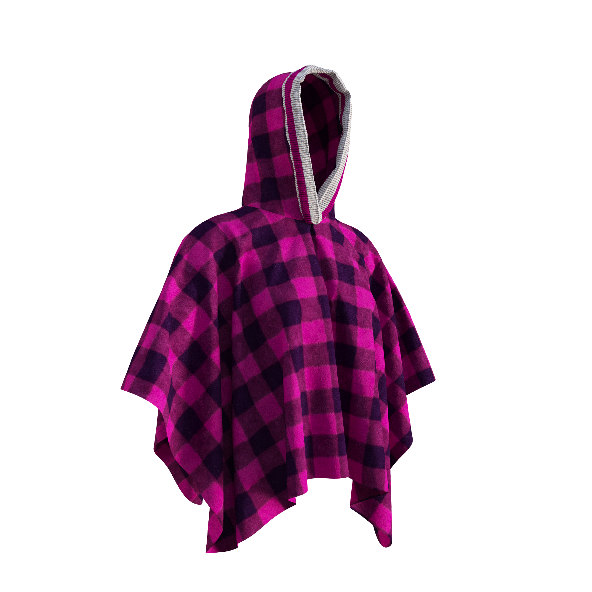 Pook Poncho - Adult Pink Polar Fleece w/ Snap Fastners