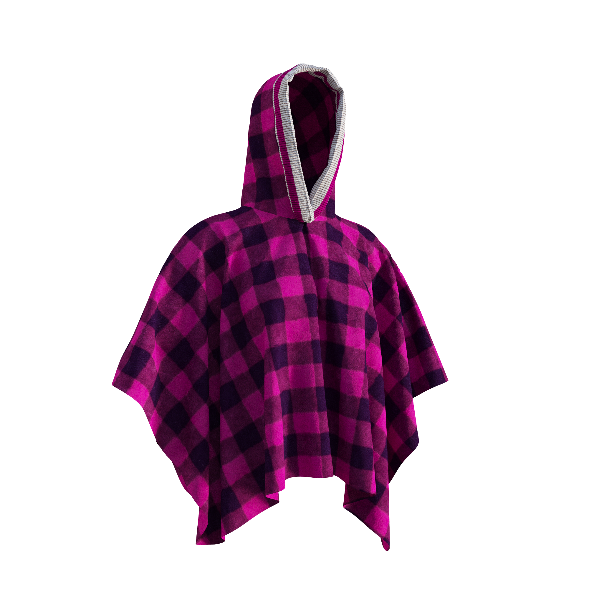 Pook Poncho - Adult Pink Polar Fleece w/ Snap Fastners