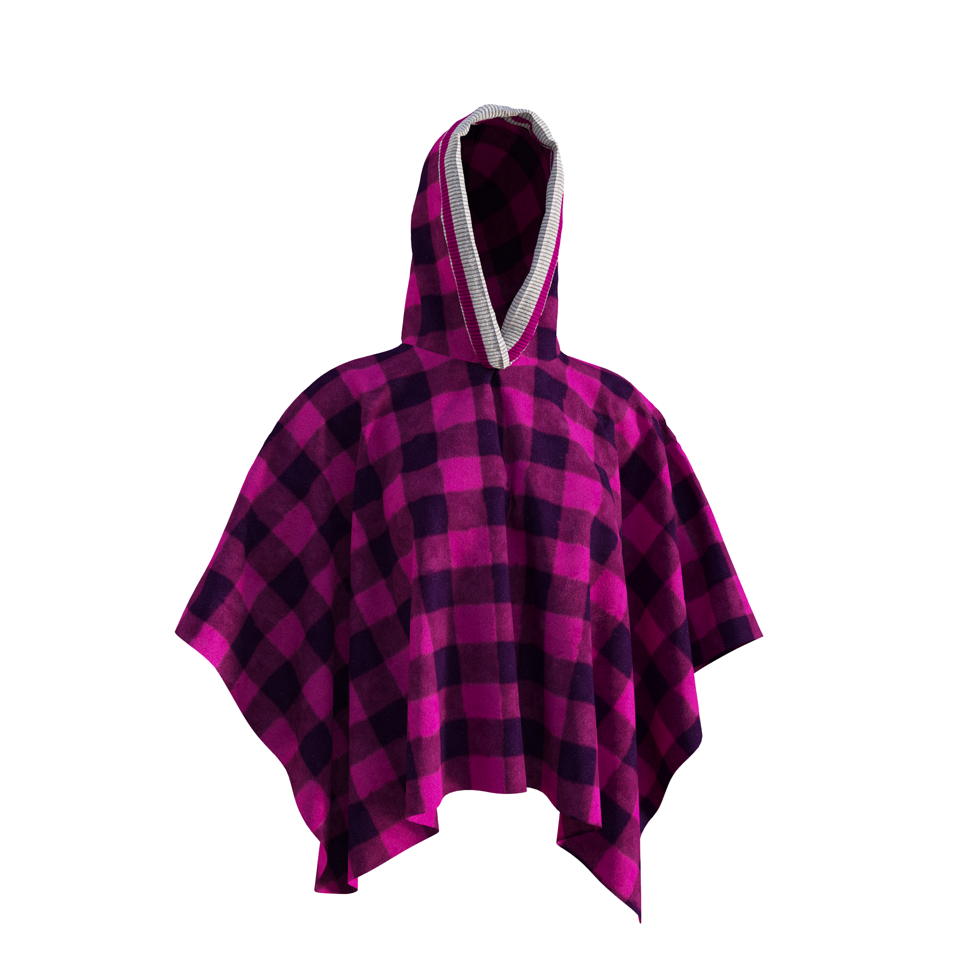 Pook Poncho - Adult Pink Polar Fleece w/ Snap Fastners