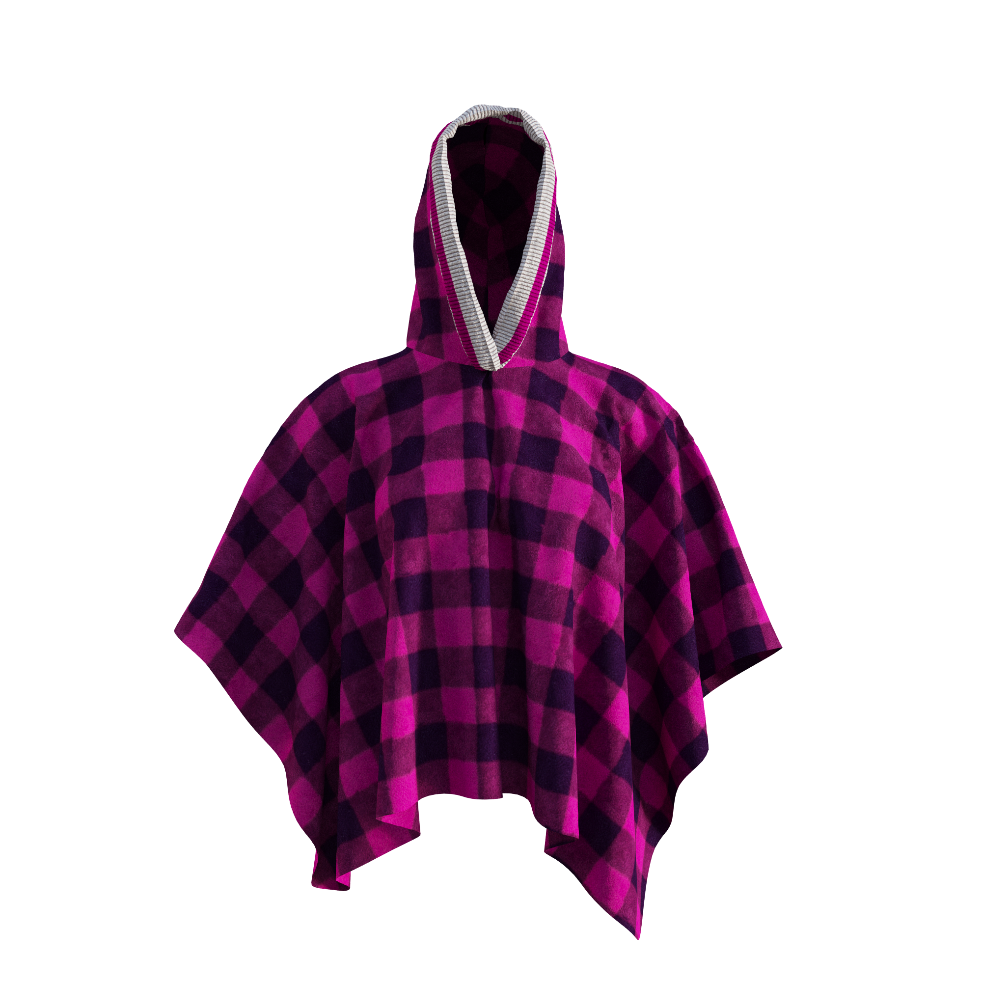 Pook Poncho - Adult Pink Polar Fleece w/ Snap Fastners