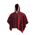 Pook Poncho - Adult Red Polar Fleece w/ Snap Fastners