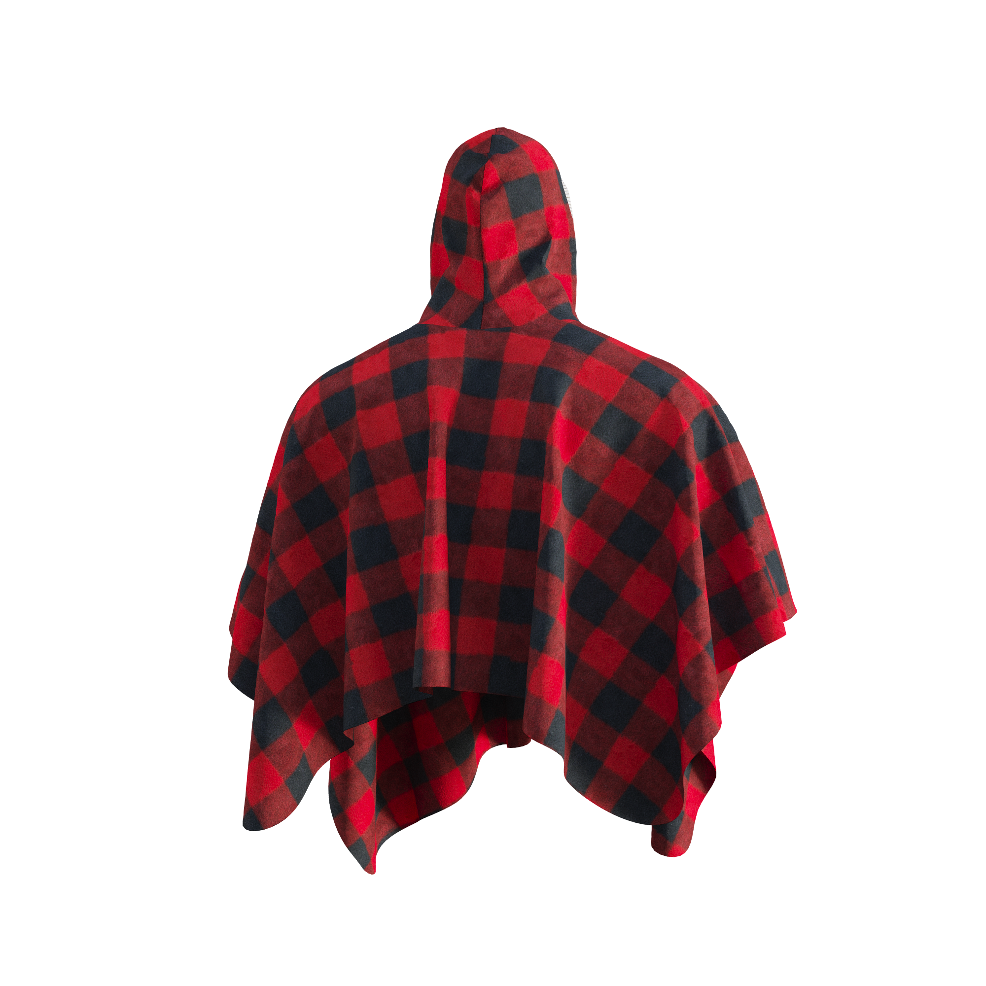 Pook Poncho - Adult Red Polar Fleece w/ Snap Fastners