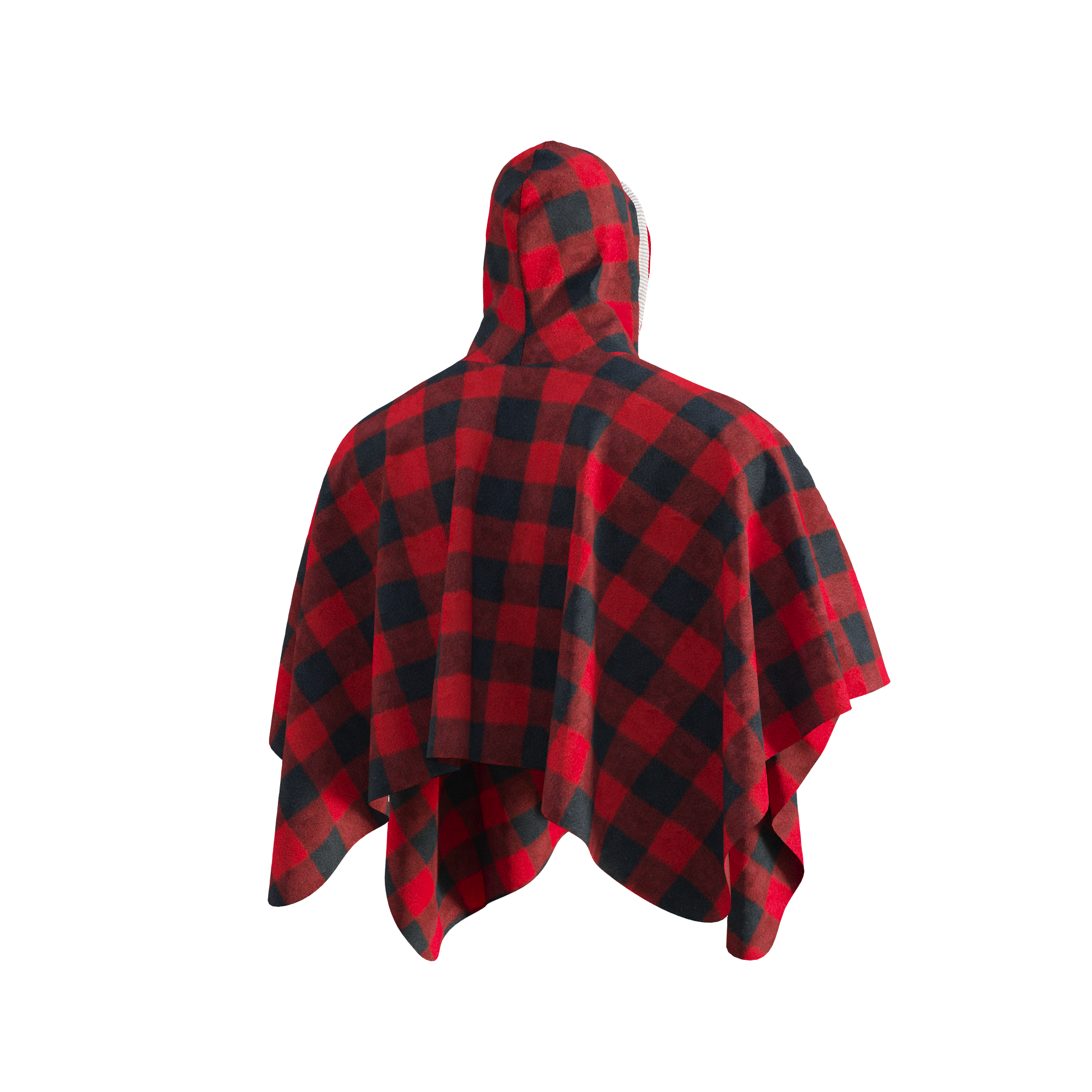 Pook Poncho - Adult Red Polar Fleece w/ Snap Fastners