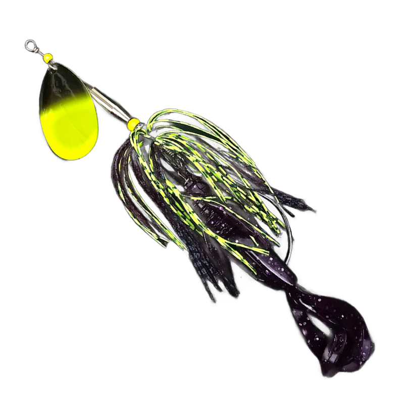 GTB Magnum In-Line #1 Spinners w/Crazy Flapper swimbait 1.2oz