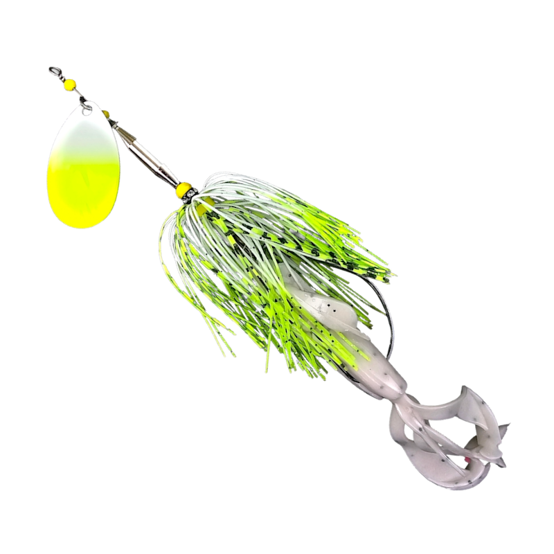 GTB Magnum In-Line #1 Spinners w/Crazy Flapper swimbait 1.2oz