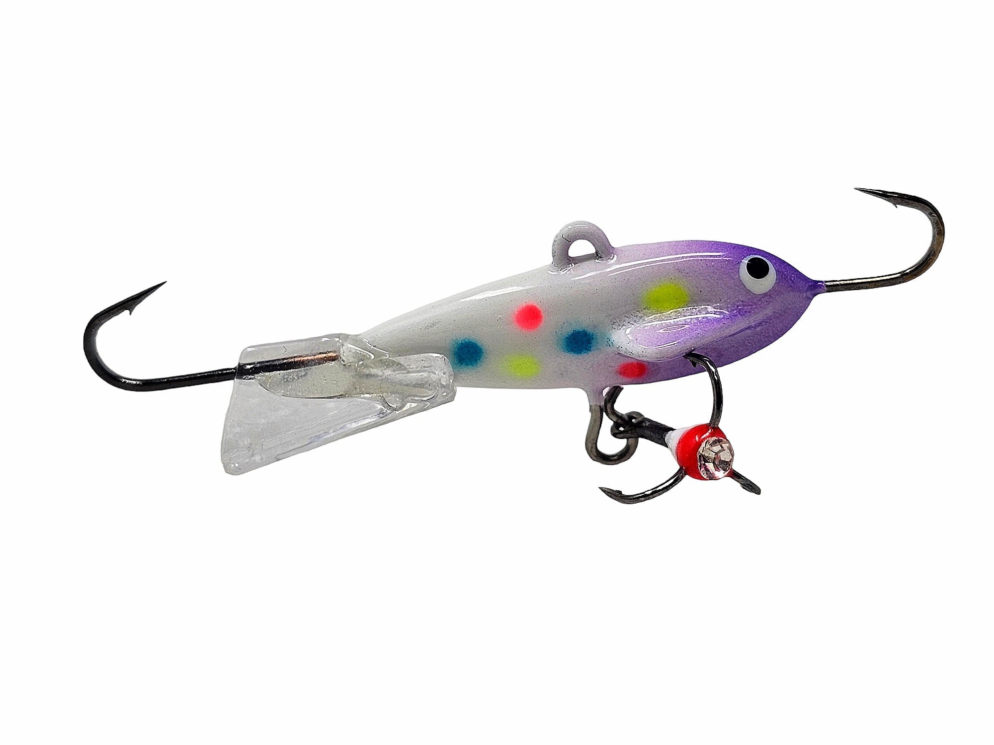 Atomic Pro Bomberz Fishing lure with wondrbread pattern on a white background