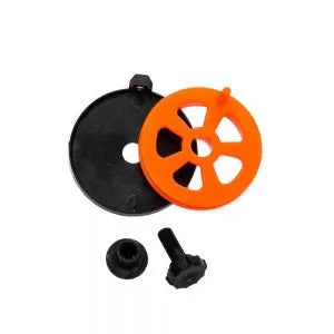 Orange replacement line spool on white background 46mm