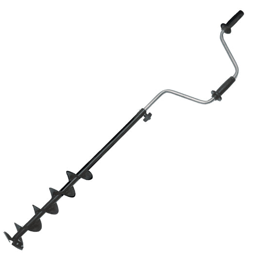 Emery Razor Ice Augers 4-1/2" & 6" shown with handle