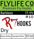 FLY LIFE CO - R7 DRY FLY HOOK