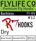 FLY LIFE CO - R7 DRY FLY HOOK
