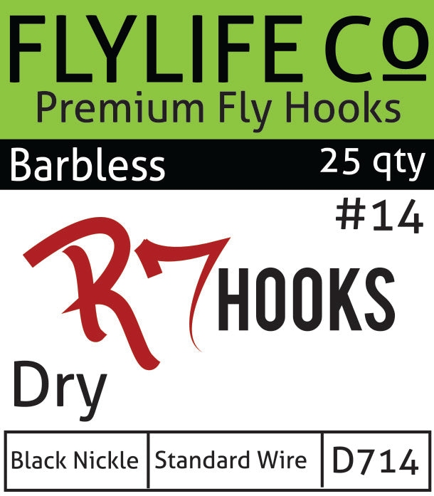 FLY LIFE CO - R7 DRY FLY HOOK