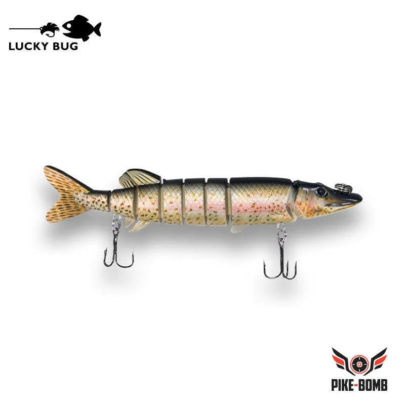 Lucky Bug 5" Pike Bomb Lures Rainbow Trout