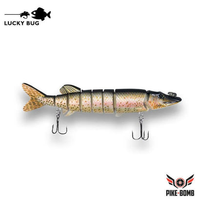 Lucky Bug 5" Pike Bomb Lures Rainbow Trout