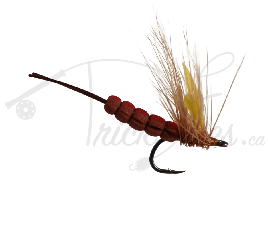 Realistic Feather Wing Mayfly Brown