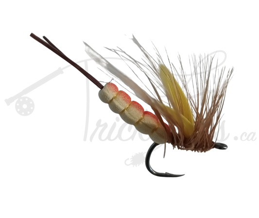 Realistic Feather Wing Mayfly Yellow