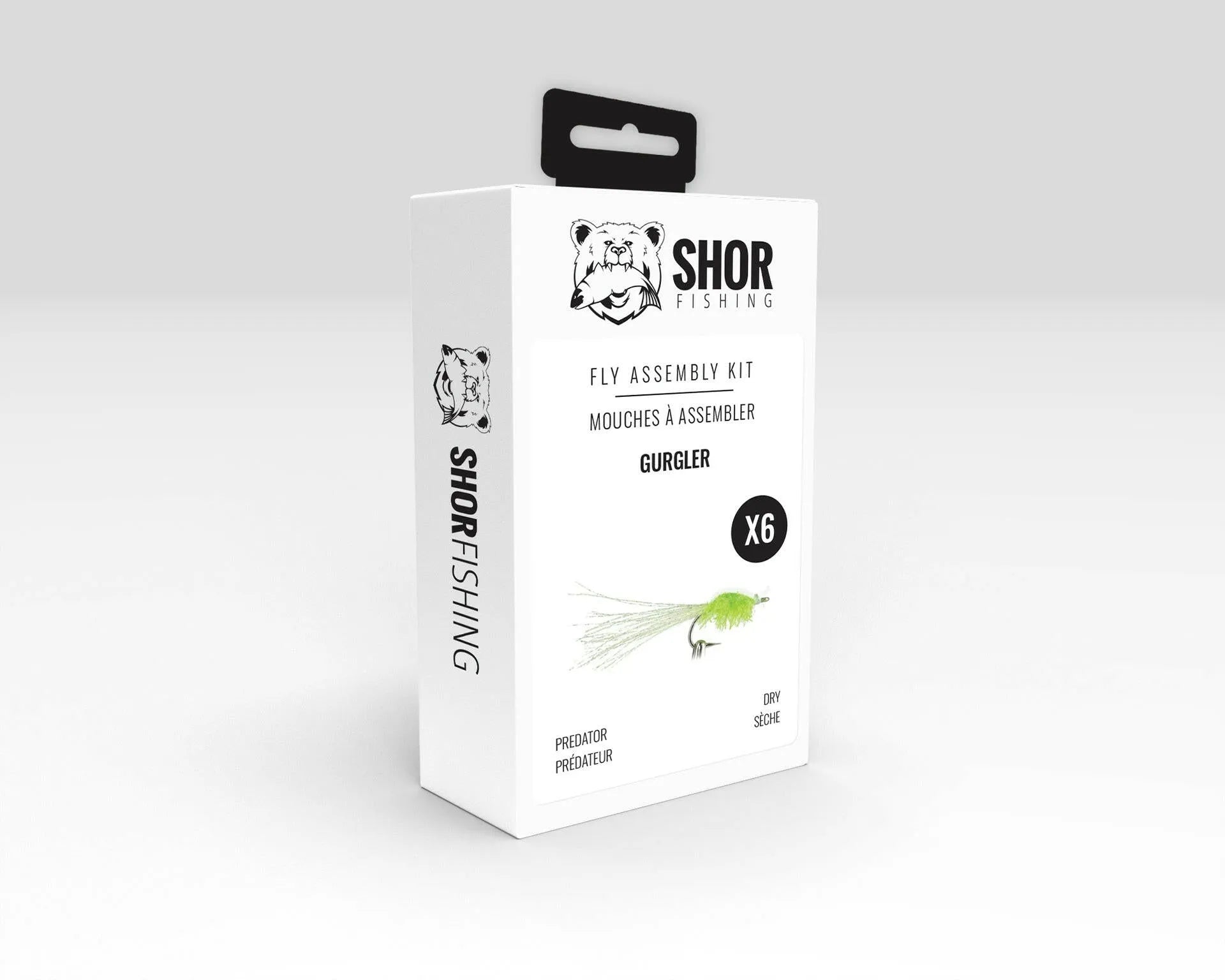 SHOR Fly tying kits each kit makes 6 flies Gurgler