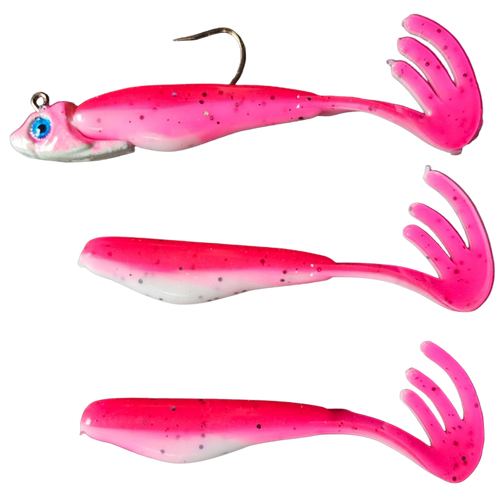 GTB Swim Shad Kit 3.5" 1/2oz Swimbaits Incl-1/2oz Jig Head