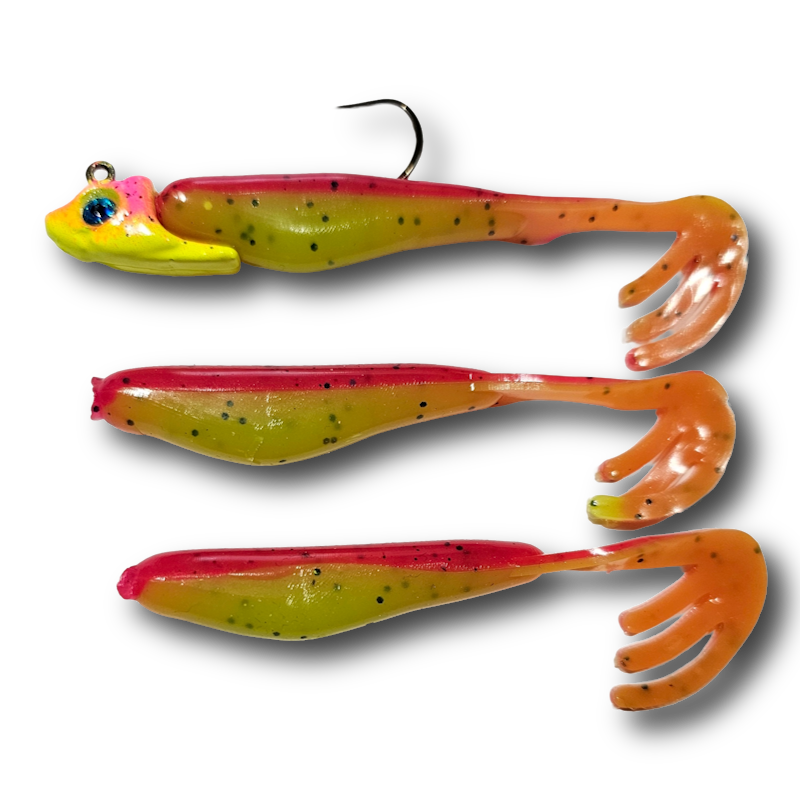 GTB Swim Shad Kit 3.5" 1/2oz Swimbaits Incl-1/2oz Jig Head