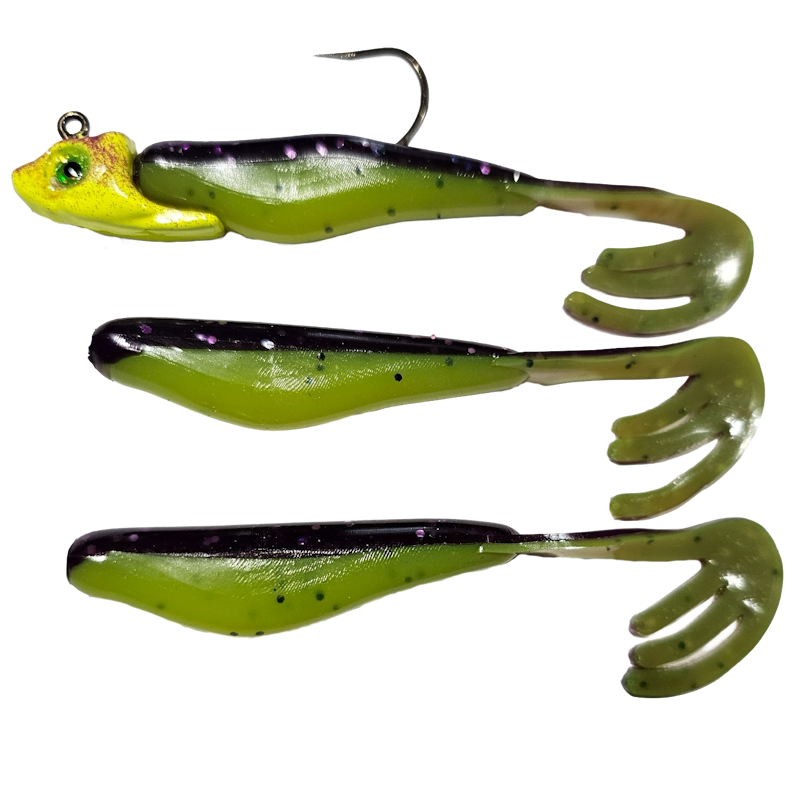 GTB Swim Shad Kit 3.5" 1/2oz Swimbaits Incl-1/2oz Jig Head
