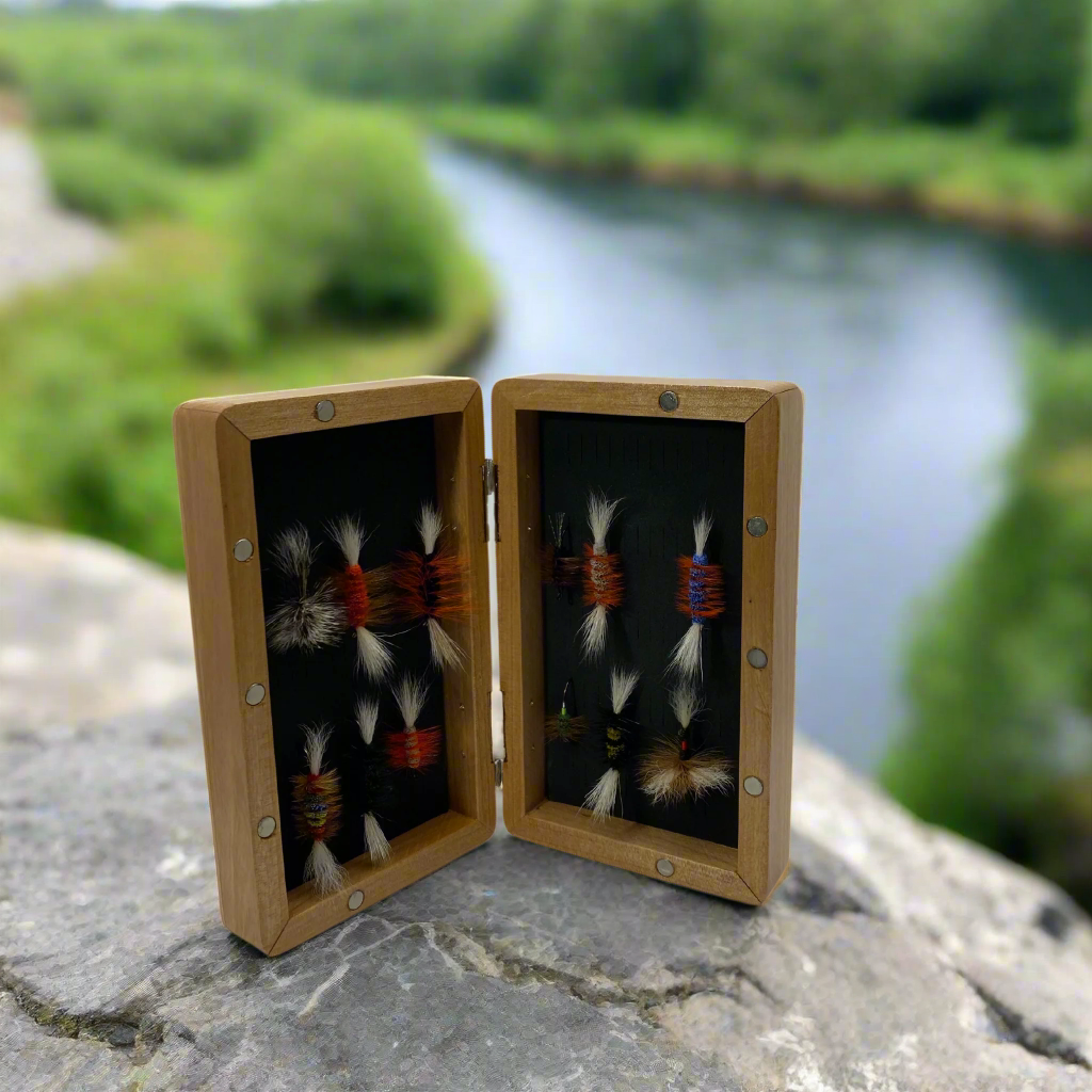 Local Hand Crafted Wooden Flyboxes & Fly Kits