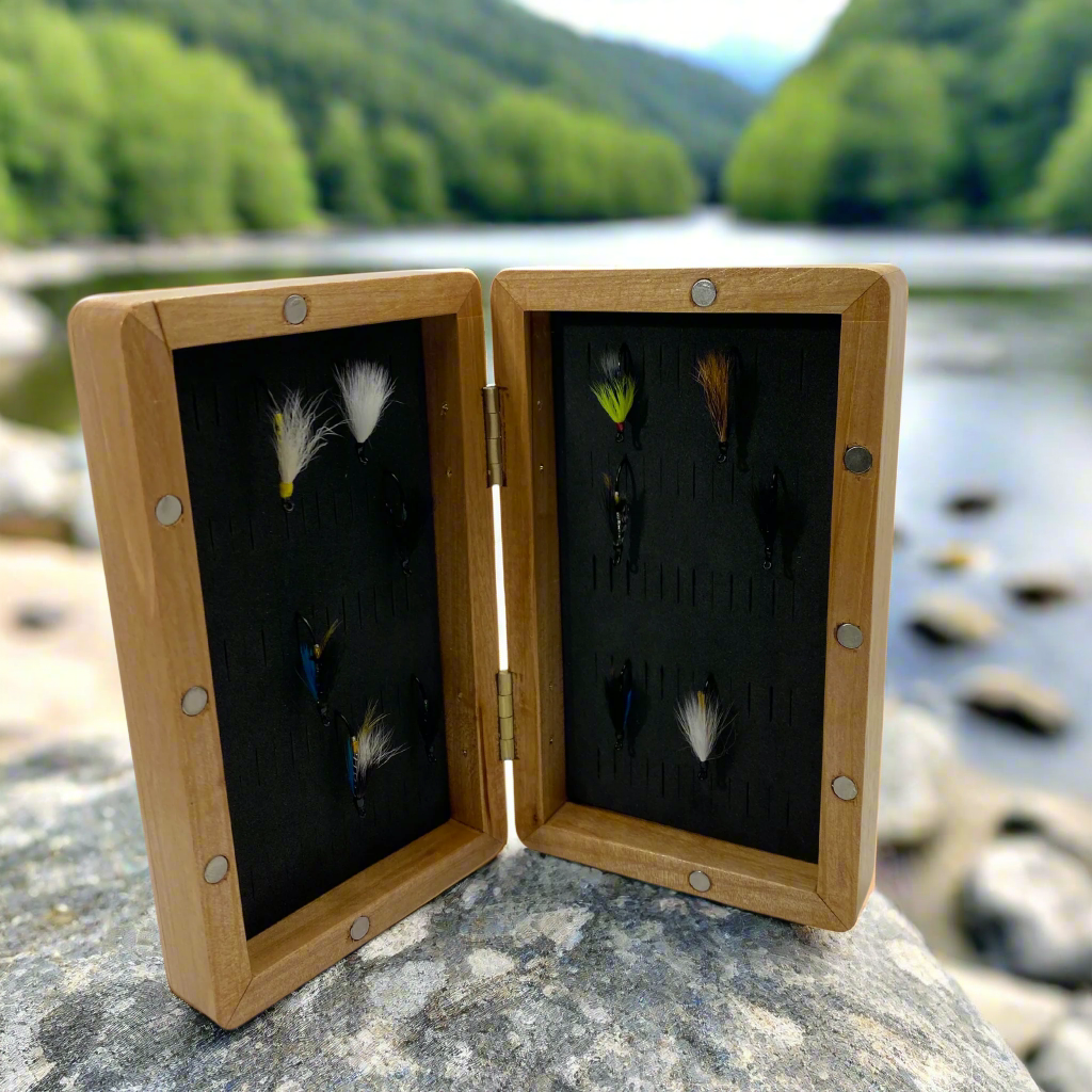 Local Hand Crafted Wooden Flyboxes & Fly Kits