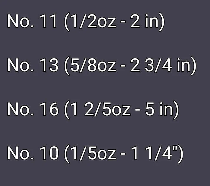 Len Thompson Dimpled Series Spoons Sizes Chart