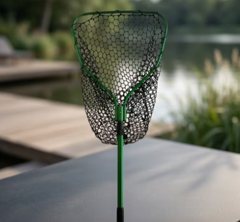Extendable Landing Net w/Silicone Netting 61" Fully Extended