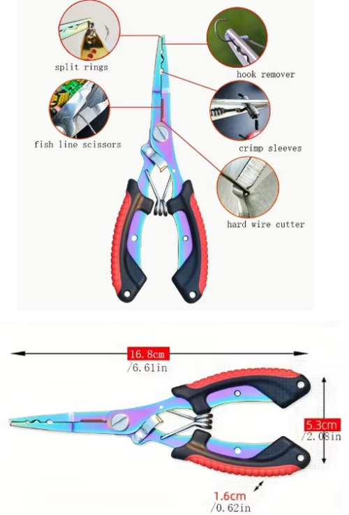 Fishing Pliers w/Holder 6.5"