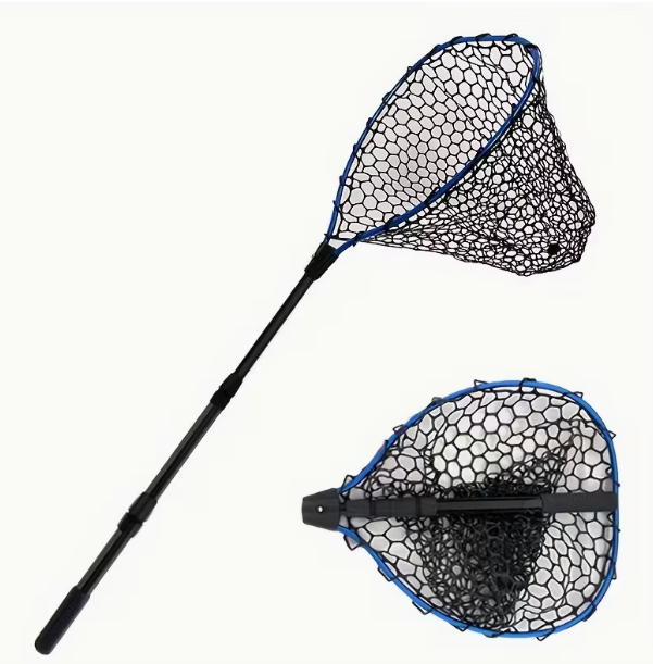 Extendable Landing Net w/Silicone Netting 63.4