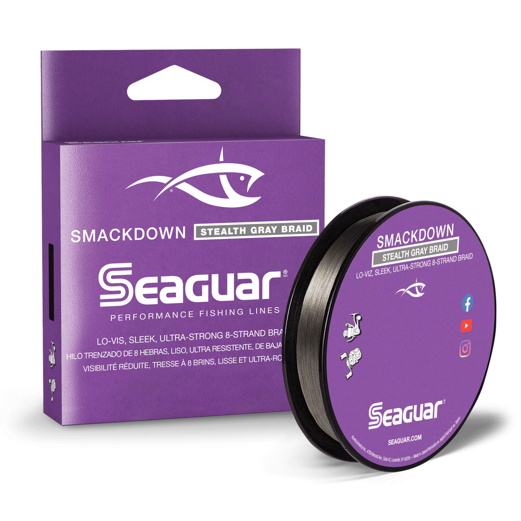 Seaguar Smackdown Braided Line Stealth Grey 150yds