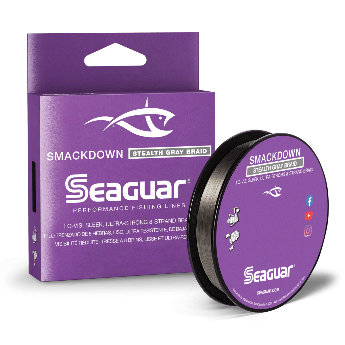 Seaguar Smackdown Braided Line Stealth Grey 150yds
