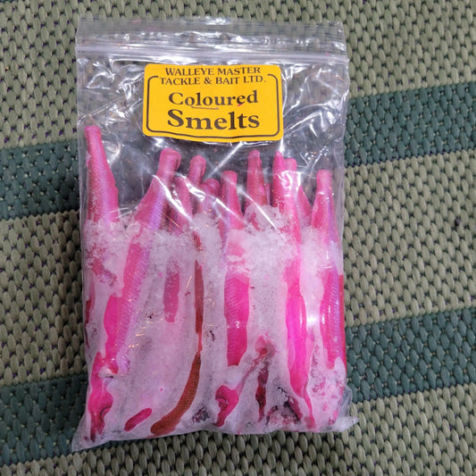 Smelts Regular Pink Frozen in Bag Walleye Master