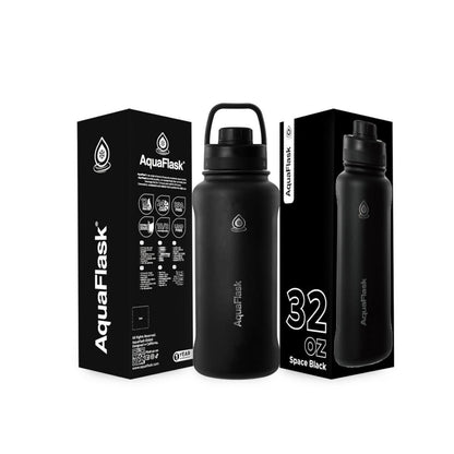 AquaFlask 935mL (32oz) Vacuum Insulated Bottle – Stainless Steel, Leak-Proof