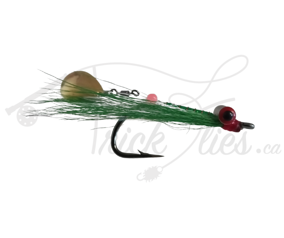 Spoon Clouser Green/White