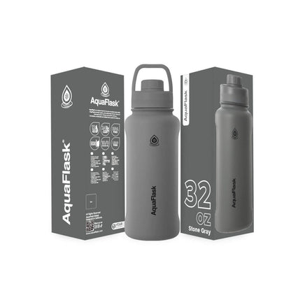 AquaFlask 935mL (32oz) Vacuum Insulated Bottle – Stainless Steel, Leak-Proof